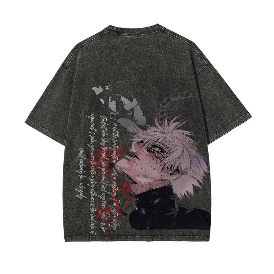 Elevate Your Style with Our Vintage-Inspired Casual T-Shirt - Perfect for Tokyo Ghoul Lovers and Streetwear Enthusiasts!