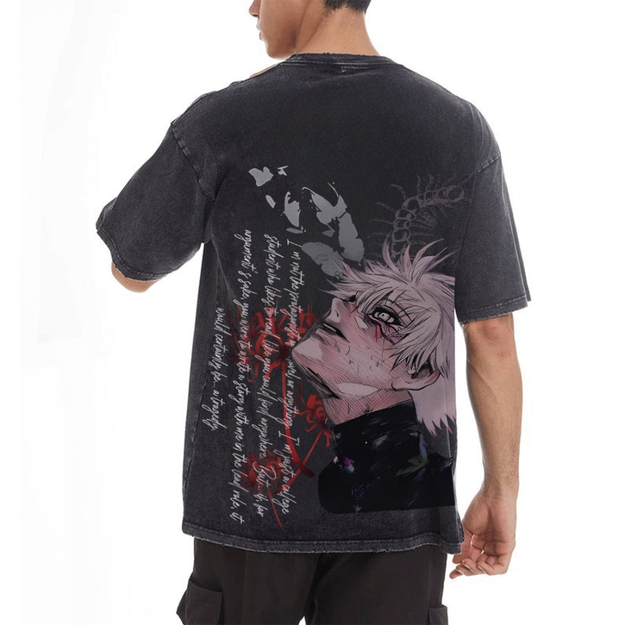 Elevate Your Style with Our Vintage-Inspired Casual T-Shirt - Perfect for Tokyo Ghoul Lovers and Streetwear Enthusiasts!