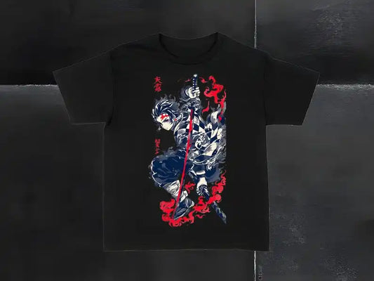 Unleash Your Inner Hero with the Tanjiro Demon Slayer Sun-Breathing Legacy Tee - Perfect for Anime Fans!