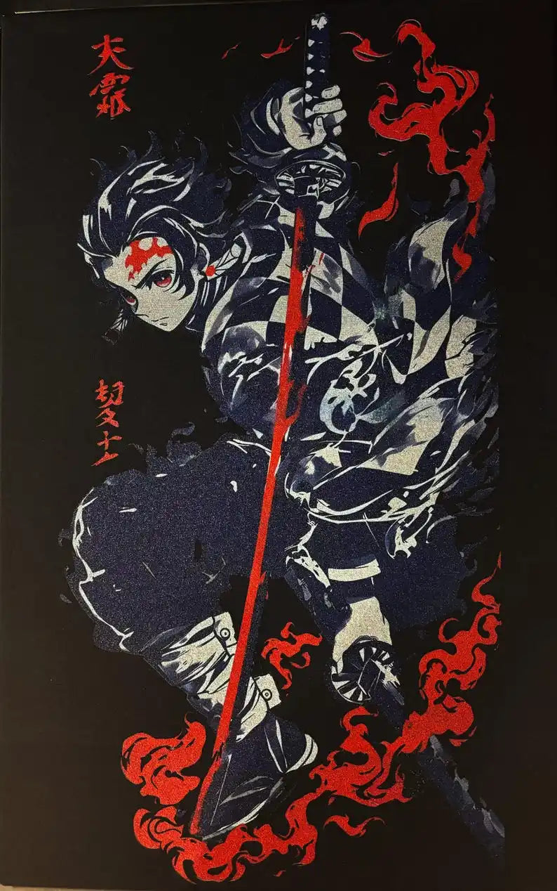 Unleash Your Inner Hero with the Tanjiro Demon Slayer Sun-Breathing Legacy Tee - Perfect for Anime Fans!